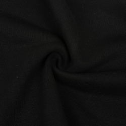 Ткань Футер 3-х нитка, Петля, цвет Черный (на отрез)  в 