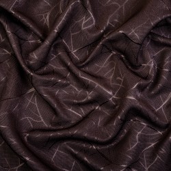Ткань Блэкаут для штор &quot;Ледовое тиснение цвет Темно-Коричневый&quot; (на отрез)  в Волгограде
