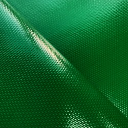 Ткань ПВХ 600 гр/м2 плотная, Зелёный (Ширина 150см), на отрез  в Волгограде
