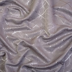 Ткань Блэкаут для штор светозатемняющая 75% &quot;Ледовое тиснение цвет Серый&quot; (на отрез)  в Волгограде
