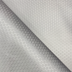 Ткань Оксфорд 300D PU Рип-Стоп СОТЫ, цвет Светло-Серый (на отрез)  в 