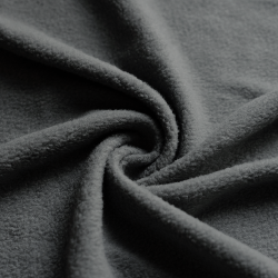 Ткань Флис Односторонний 130 гр/м2, цвет Серый (на отрез)  в 