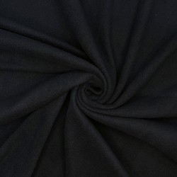 Флис Односторонний 130 гр/м2, цвет Черный (на отрез)  в 