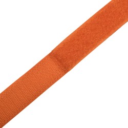 Контактная лента 25мм цвет Оранжевый (велькро-липучка, на отрез)  в 