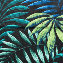 Интерьерная ткань Дак (DUCK), принт &quot;Тропические листья&quot; (на отрез)  в 