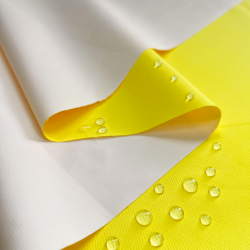 Водонепроницаемая Дышащая Мембранная ткань PU 10'000, цвет Жёлтый (на отрез)  в 