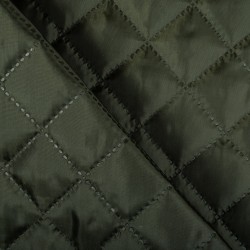 Стеганая подкладочная ткань с синтепоном (100гр/м2), цвет Хаки (на отрез)  в Волгограде