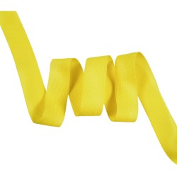 Окантовочная лента-бейка, цвет Жёлтый 22мм (на отрез)  в Волгограде